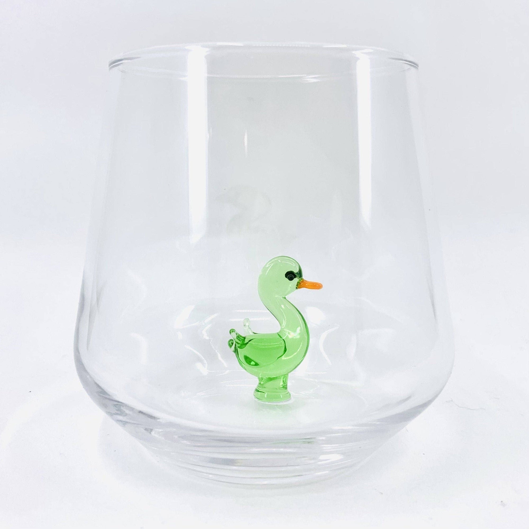 Tiny Animal Drinking Glass, Duck: 1 Glass
