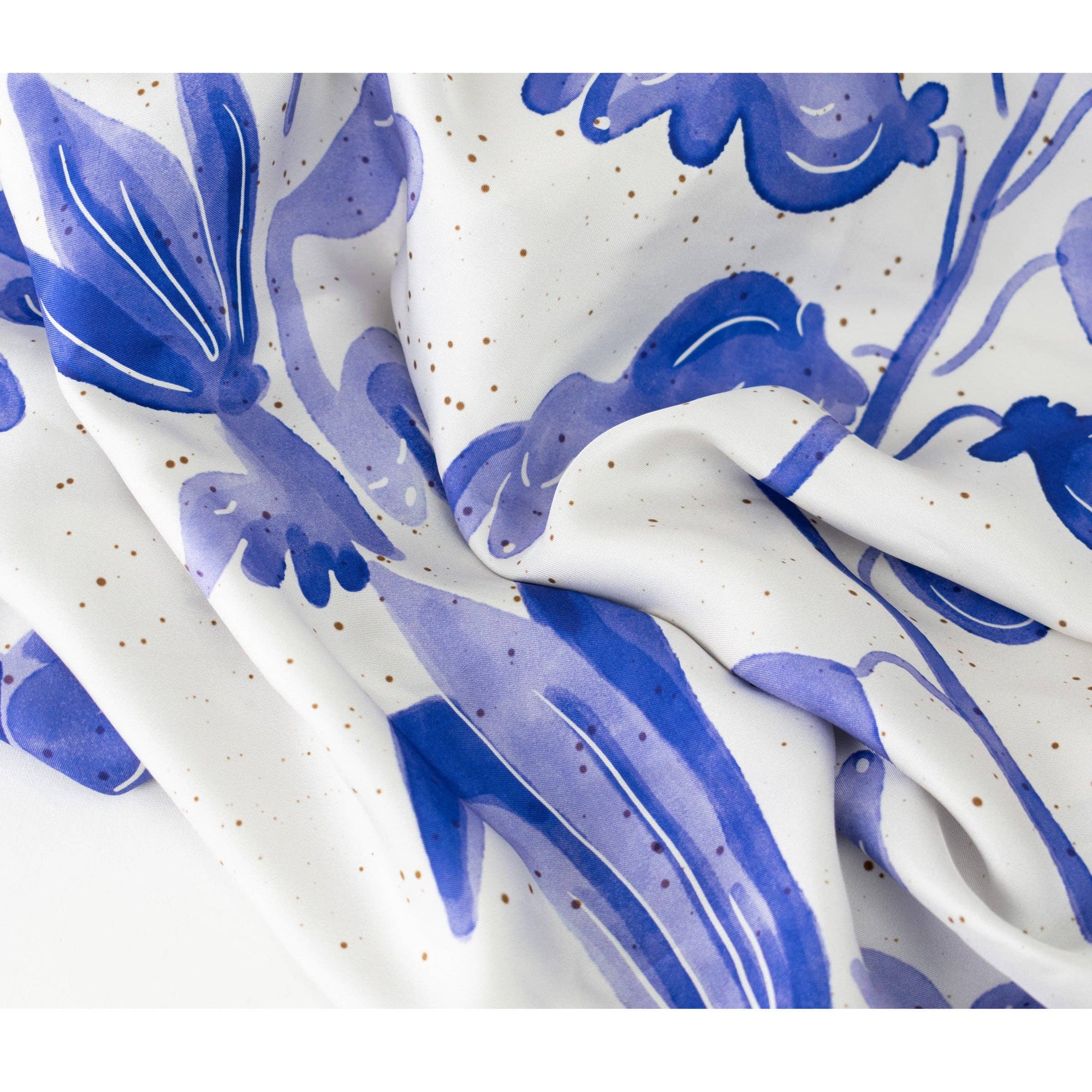 Dog Flower Large 100% Silk Scarf Head Wrap