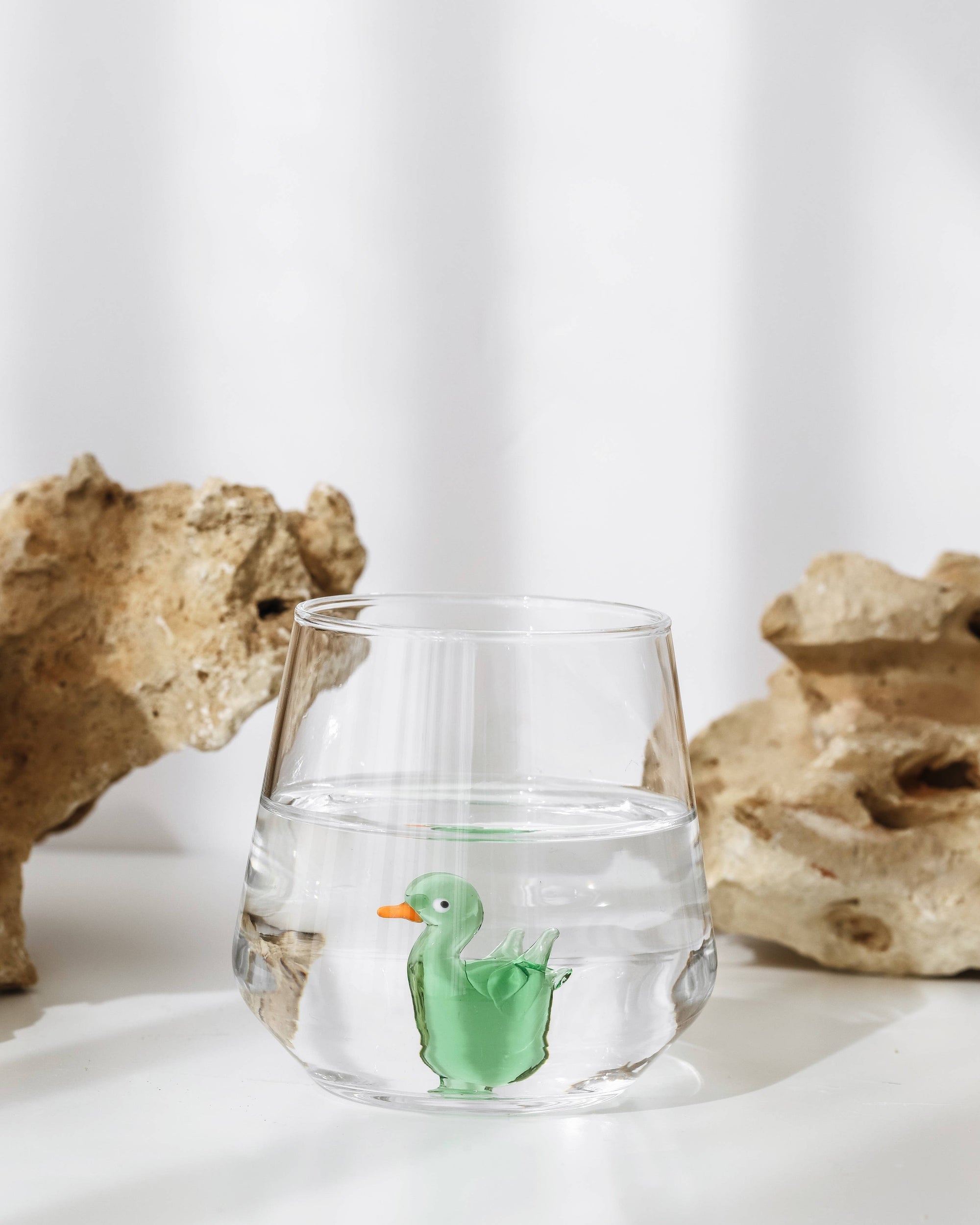 Tiny Animal Drinking Glass, Duck: 1 Glass