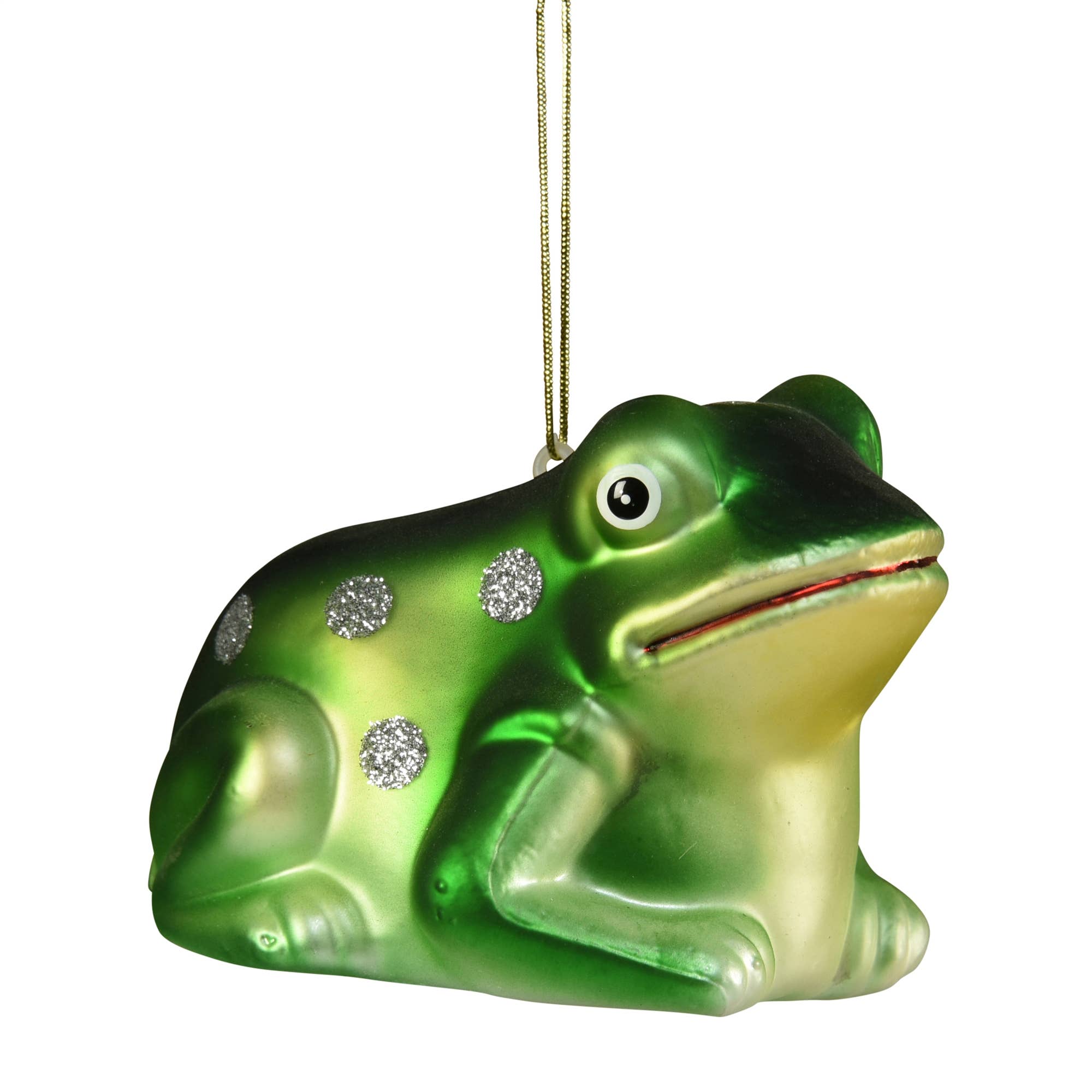 Frog Ornament, Glass