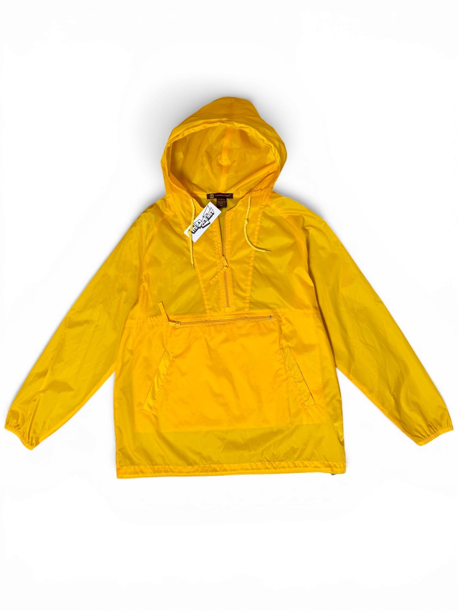 Y2k Yellow Quarter Zip Windbreaker