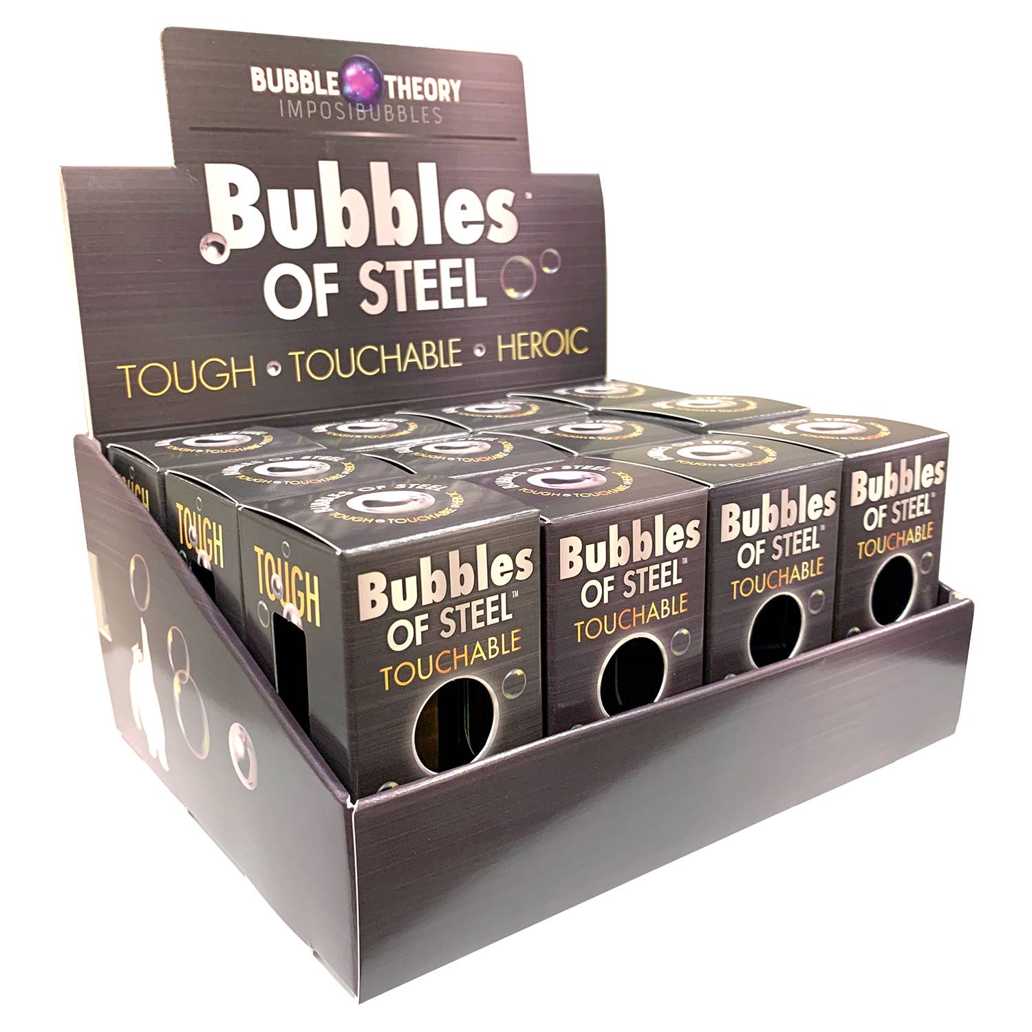 Bubbles of Steel: Touchable and Heroic bubbles