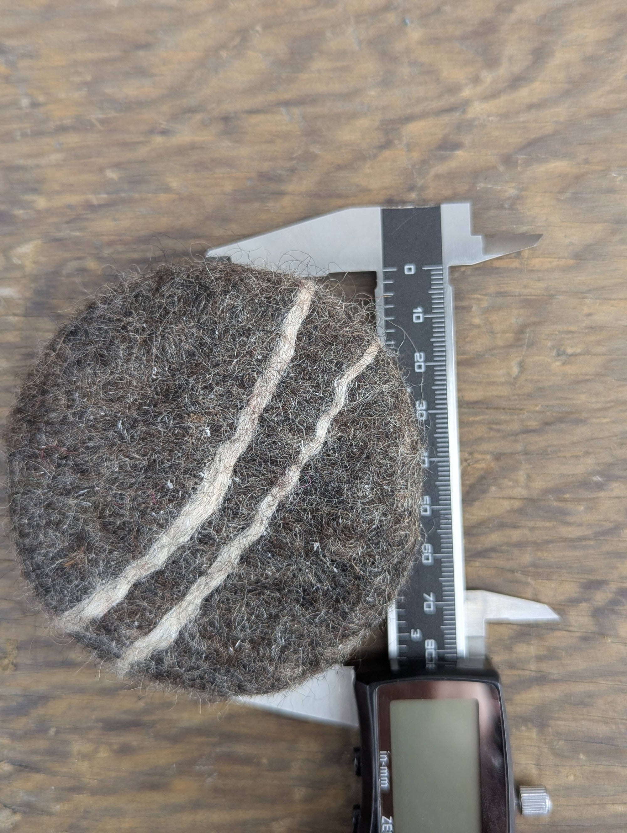 Organic felted soap: Yak Butter, Rock Salt and Black Salt: Black Salt Soap